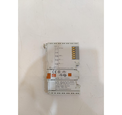BECKHOFF KL9100 VOLTAGE SUPPLY TERMINAL MODULE